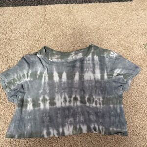 aerie cropped tie dye shirt